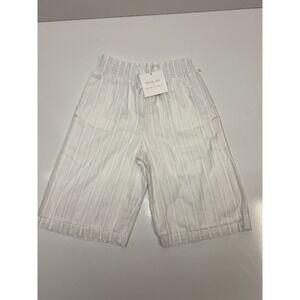 NWT Rachel Zoe X Janie And Jack White Striped Flowy Pants Girl Size 18-24mon